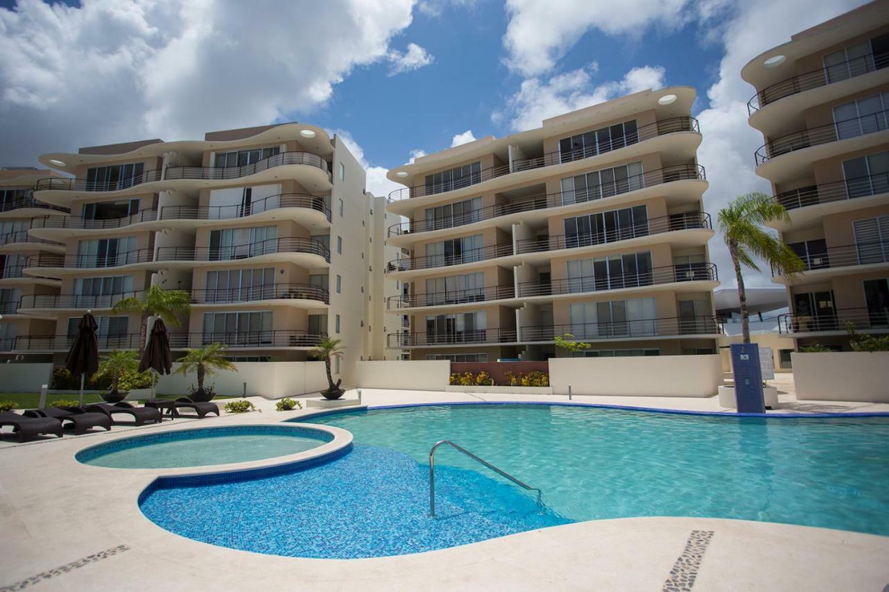 3Br Apt With Pool Cancún Exterior foto